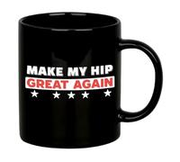 Tazza Make My Hip Great Again Hip Replacement Tazza Bicchiere Compleanno 2 | pezzi/330 ml Simpatico Tazza Colazione Robusto Tazza per Tè o Caffè Colazione Padri