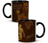 Tazza Michael Leggende dello sport. Tazze Colazione. Festa del papà Regali originali per amico invisibile. Collezione Unica Legends. Tazza da 330 ml Michael