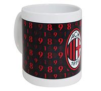 Tazza Milan in ceramica con interno bianco e scritta nera PRODOTTO UFFICIALE