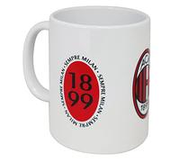 Tazza Milan in ceramica con interno bianco e scritta sempremilan PRODOTTO UFFICIALE