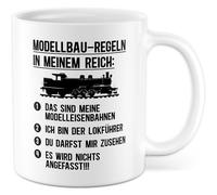 Tazza modellista regalo, regole di modellismo nel mio regno, idea regalo modellismo modellistico, tazza da caffè artigianale, officina modellismo ferroviario, regole hobby
