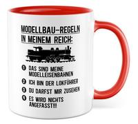 Tazza modellista regalo, regole di modellismo nel mio regno, idea regalo modellismo modellistico, tazza da caffè artigianale, officina modellismo ferroviario, regole hobby