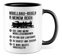 Tazza modellista regalo, regole di modellismo nel mio regno, idea regalo modellismo modellistico, tazza da caffè artigianale, officina modellismo ferroviario, regole hobby