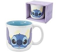 Tazza modello mug in ceramica tazzone ciotola da colazione 414 ml per bambini (Stitch)