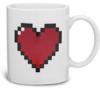 Tazza Morph A Forma Di Cuore Pixel Regalo Kikkerland 55278
