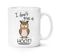 Tazza Mug 10oz Con Gufo Non Me Ne Frega Niente - Uccello Animale Divertente