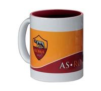 Tazza mug ceramica bianca con interno rosso AS Roma