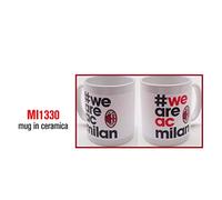 TAZZA MUG CERAMICA SFONDO BIANCO WE ARE MILAN PRODOTTO UFFICIALE ROSSONERI