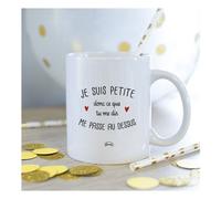 Tazza Mug Coppa Ceramica Bianco - Sono Piccola So Che Taglica Unica Me Dis La Au