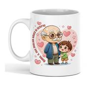 Tazza Mug in Ceramica - “Con il mio nonno il mondo è più bello” - 11oz