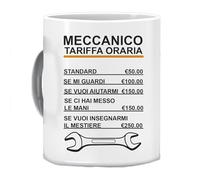 Tazza Mug in Ceramica Mestieri il mio Lavoro mi chiama ed io devo andare - sport - gadget divertenti - idea regalo (MECCANICO)