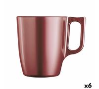 Tazza Mug Luminarc Flashy Rosso 250 ml Vetro [6 Unità]