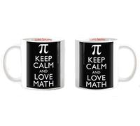 Tazza Mug Matematica Personalizzabile Pi Greco Keep Calm And Love Math Nera
