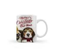 Tazza Mug Natalizia Merry Christmas con amici a quattro zampe (Cani)