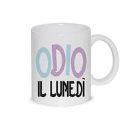 Tazza Mug Odio Il Lunedi Frase Simpatica Thè/Latte - Idea Regalo