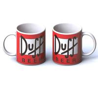 TAZZA MUG SIMPSON HOMER DUFF BEER 11OZ BART LISA MARGE CERAMICA COLAZIONE BIRRA