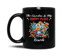 Tazza Mug The Garden Is My Happy Place Tazza da caffè Lavabile Tazzas da tè Colazione Tazzas per Compleanno Anniversari Collega 330 Ml