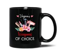 Tazza Mug Weapons of Choice Tazza da caffè Nostalgic-Art Tazzas in Ceramica Divertenti Tazzas da tè per Collega Compleanno Lavori 330 Ml