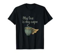 Tazza My Tea Is My Cape Hero con Grafica Morbida, Verde e Oro Maglietta