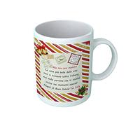 Tazza Natale Dedica Madre - Nome Personalizzato - Cara Mamma - Auguri Natale - Le Cose più Belle della Vita - Pensiero - Natalizio - Tazze in Ceramica - Pensiero Natale