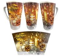 Tazza Natalizia Merry Christmas Tazzone Grande Conico 490 ml PS 11482-1
