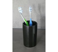 Tazza Nera Per Spazzolini Da Denti In Ceramica