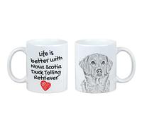 Tazza Nova Scotia Duck Tolling Retriever Con Cane, La Vita È Migliore. Art-Cane