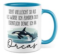 Tazza Orca regalo Sembra forse come se fossi come se io senti... Tazza da caffè, balene, mare, vacanze, immersioni, animali, amore degli animali, idea regalo Walliebe Ironia, gioco di parole, meme