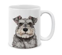 Tazza Originale Simpatico Cane Schnauzer Sale E Pepe Tazza Da Regalo Idea Regalo Tazza Ceramica Unico Tazza Natale 330Ml Per Mamma, Nonna, San Valentino