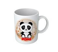 Tazza Panda - Nome Personalizzabile - Pandino - Animali Simpatici - Tazze con Nome - Bambino - Idea Regalo