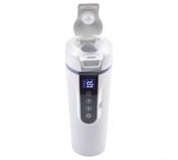 Tazza per acqua elettrica per auto, 12 V 24 V, con display digitale, per far bollire il tè e il latte per mantenere caldo lo scaldabagno in acciaio inox da 500 ml (bianco)