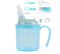 Tazza per anziani | Tazza per disfagia per liquidi idrici | Bottiglia con cannuccia a prova di fuoriuscite previene il soffocamento e la deglutizione Supporto per bere facilmente Anziani Adulti
