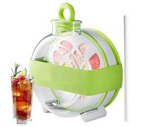 Tazza per cubetti di ghiaccio, bottiglia d'acqua con ghiaccio, 300 ml anti perdite con cannuccia, stampo per congelatore bevande rinfrescanti estate pic-nic spiaggia campeggio