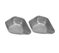 Tazza per dosare i chicchi di caffè, 2 pezzi Vassoio per dosare il caffè in acciaio inossidabile 304 di colore retrò Vassoio per il peso dei chicchi Piatto per pesare la polvere