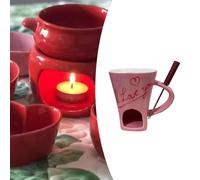 Tazza Per Fonduta Di Cioccolato Con Forchetta Tazza Personale Per Sciogliere Il