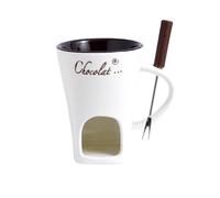 Tazza per fonduta, tazza da caffè, anniversario, casa, burro, tapas, 130 ml, bianco, 11 x 8,3 cm