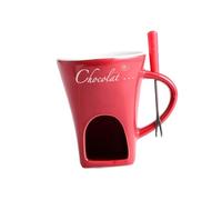 Tazza per fonduta, tazza da caffè per anniversario, casa, burro, tapas, 130 ml, rosso, 11 x 8,3 cm