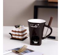 Tazza per fonduta Tazza per sciogliere con forchetta Tazza per fonduta calda