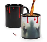 Tazza per Halloween, 11 oz Walking Dead, tazza sensibile al calore, Horror Ghost Walking Spooky, idea regalo per Natale e compleanno.