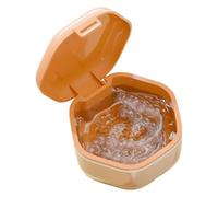 Tazza per i denti - Tazza di difesa del contenitore portatile per denti falsi a prova di perdite con coperchio | Custodia per la pulizia dei debiti, contenitore impermeabile per protesi per ufficio