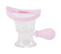 Tazza Per Il Lavaggio degli Occhi, Kit Per Il Lavaggio degli Occhi, Igienico Manuale, Sicuro, in Silicone, ABS, Efficace Tazza Per La Pulizia degli Occhi con Pressione Dell'aria(Rosa)
