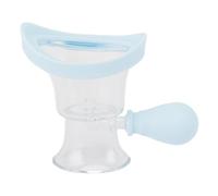 Tazza Per Il Lavaggio degli Occhi, Kit Per Il Lavaggio degli Occhi, Igienico Manuale, Sicuro, in Silicone, ABS, Efficace Tazza Per La Pulizia degli Occhi con Pressione Dell'aria(Menta verde)