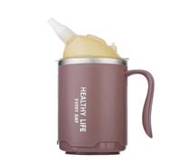Tazza per il recupero del paziente, 400 ml, con cannuccia anti-strangolo, adatta per diete liquide, vittime di attacchi e gestazioni, antiruggine, non ossidata, per la cura del paziente