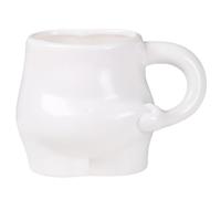 Tazza per la colazione con pancia grassa, Tazza da caffè con pancia grassa Tazze divertenti per caffè e tè, Tazza per colazione fatta a mano Simpatica tazza in ceramica da 12 once, Servizio da tè orig