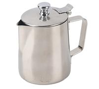 Tazza per Latte in Acciaio Inossidabile 350ml Bricco da Latte Tazza di misurazione Tazza di schiuma di latte con manico per caffè e Latte Art
