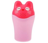 Tazza per Lavare i Chioma dei Ragazzo Ragazza con Manico e Coperchio Rosa | Design Cartone, in Pp, per Risciacquo dei Chioma del Bebè in Bagno e Vasca, per Genitori e Cura