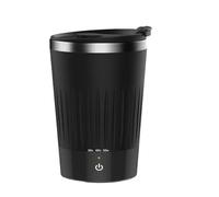 Tazza per mescolare il caffè, Tazza Automatica Automescolante Da 400 Ml, Tazza Magnetica For Mescolare Il Caffè, Tazza Intelligente Impermeabile Ricaricabile Tramite USB.,Automescolante(Black)