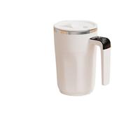 Tazza per mescolare il caffè, Tazza Da Caffè Elettrica Con Miscelazione Automatica, Ricaricabile Tramite USB, Da 400 Ml, In Acciaio Inossidabile, Portatile, For Bere Tè E Latte.,Automescolante(White)