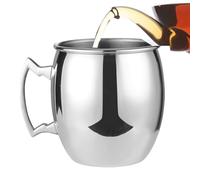 - Tazza per mulo - Tazza in rame di Mosca Multiro | Tazza da cocktail martellata da 530 ml con manico, per birre pub
