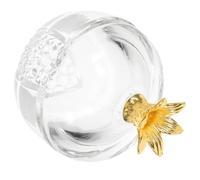 Tazza per Nail Art in Cristallo a Melograno con Coperchio | Strumento per Miscelare Liquidi e Polveri, Uso Domestico e Saloni, Pratico, Portatile, Elegante